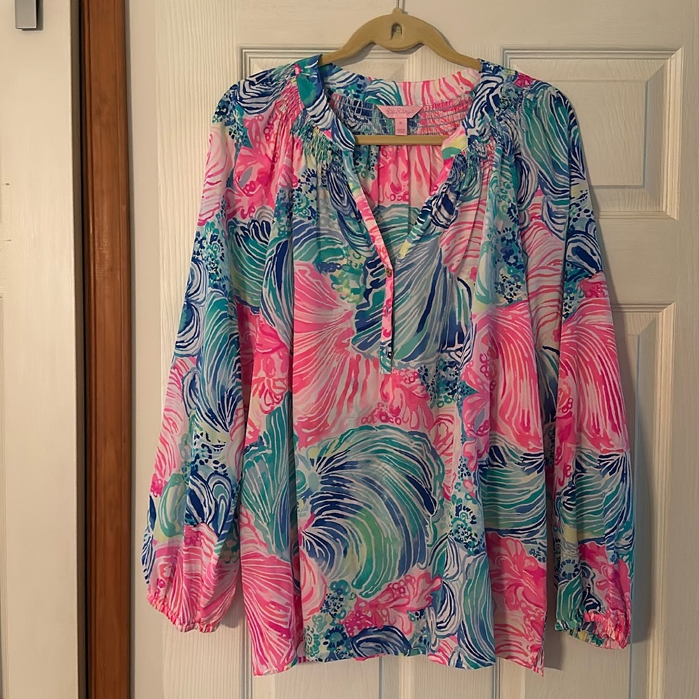 Lilly Pulitzer Elsa Blouse. EUC.